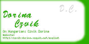 dorina czvik business card